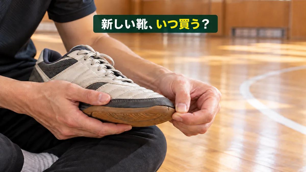 フットサルシューズの寿命・替えどき｜合図はソールのめくれ。壊れそうと感じたら先に買って、2足持ちで慣らす